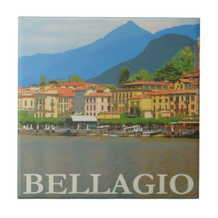 Bellagio Italien Poster Keramikfliese