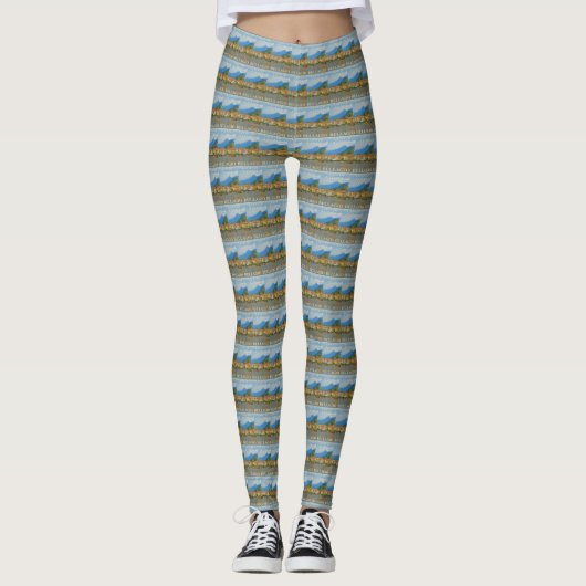 Bellagio Italien Poster Leggings (Vorderseite)