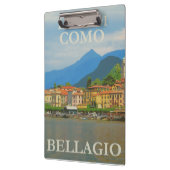 Bellagio Italy Poster Clipboard Klemmbrett (Links)