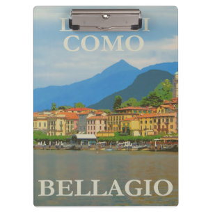 Bellagio Italy Poster Clipboard Klemmbrett