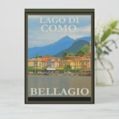 Bellagio Italy Poster Einladung (Stehend Vorderseite)