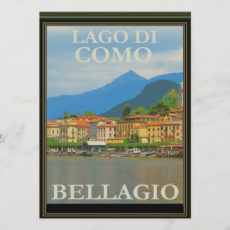 Bellagio Italy Poster Einladung
