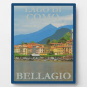 Bellagio Italy Poster Fotoplatte (Vorderseite)