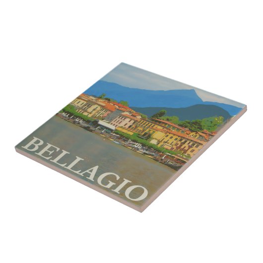 Bellagio Italy Poster Keramik Tile Fliese (Seite)