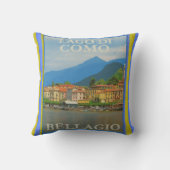 Bellagio Italy Poster Kissen (Rückseite)