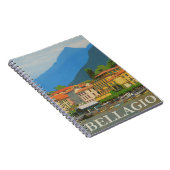 Bellagio Italy Poster-Notebook Notizblock (Rechte Seite)