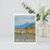 Bellagio Italy Poster Postkarte (Stehend Vorderseite)