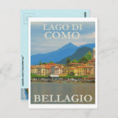 Bellagio Italy Poster Postkarte (Vorne/Hinten)
