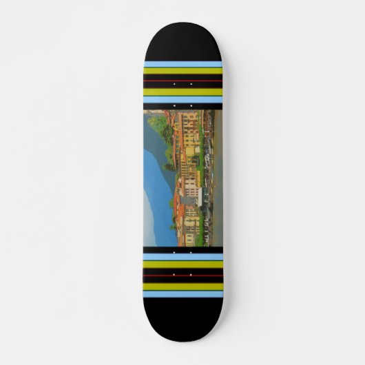 Bellagio Italy Poster Skateboard (Vorne)