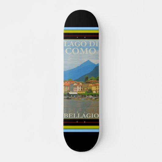 Bellagio Italy Poster Skateboard (Vorne)