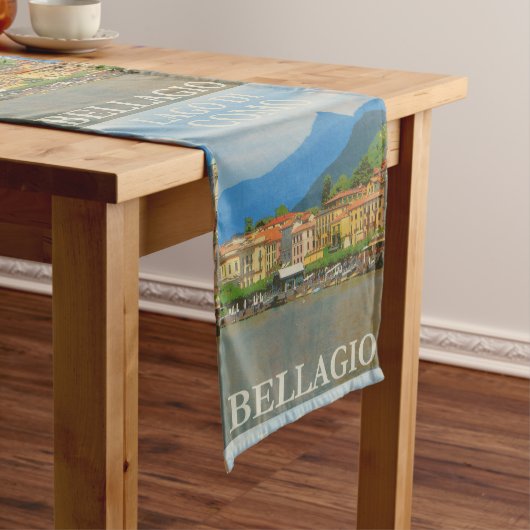 Bellagio Italy Poster Table Runner Kurzer Tischläufer (Beispiel)