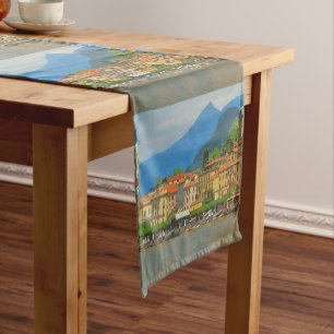 Bellagio Italy Poster Table Runner Kurzer Tischläufer