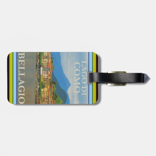 Bellagio Italy Poster-Tag Gepäckanhänger (Rückseite horizontal)