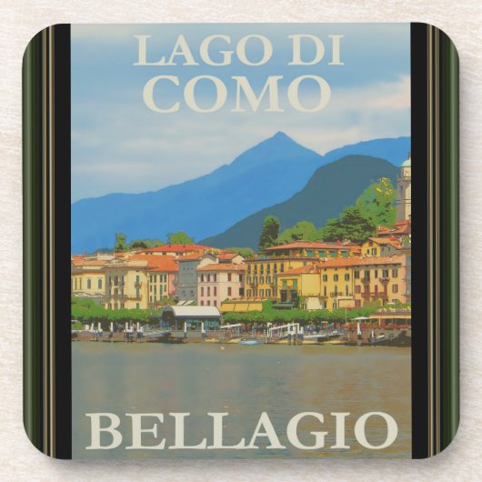 Bellagio Italy Poster Untersetzer (Vorderseite)