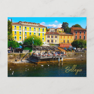 Bellagio Lombardy Lake Como Italien Wasserfront Postkarte