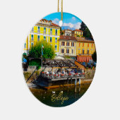 Bellagio Lombardy Lake Como Italy Waterfront Keramik Ornament (Rechts)