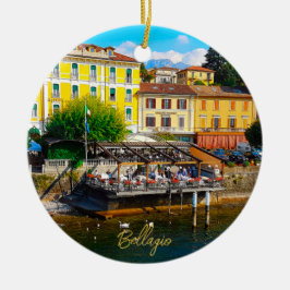 Bellagio Lombardy Lake Como Italy Waterfront Keramik Ornament