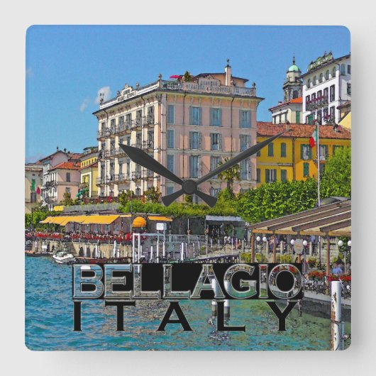 Bellagio Quadratische Wanduhr (Vorderseite)