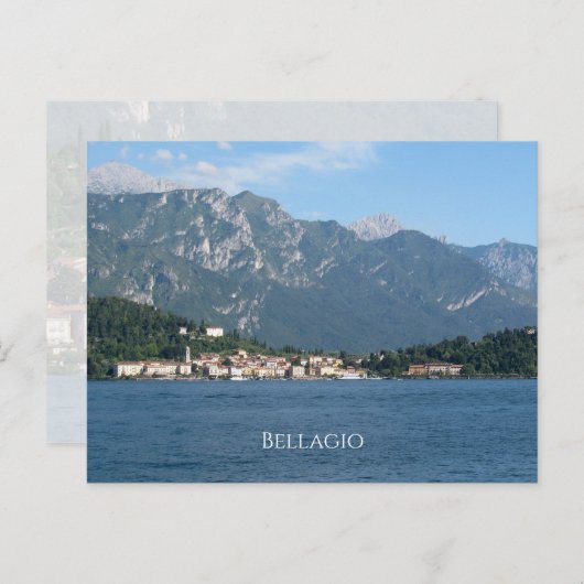 Bellagio See Como Italien Postkarte (Vorne/Hinten)