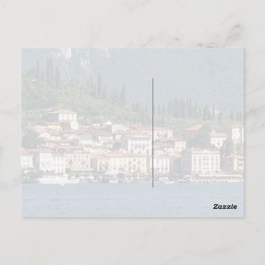 Bellagio See Como Italien Postkarte (Rückseite)