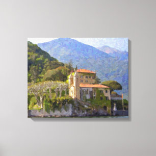 Bellagio Wrapped Canvas Norditalien Leinwanddruck