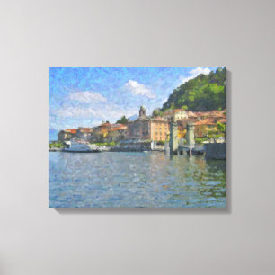 Bellagio Wrapped Canvas Norditalien Leinwanddruck