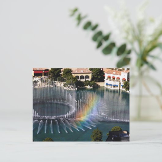 Bellagion Fountains 4, Las Vegas Postcard Postkarte (Stehend Vorderseite)