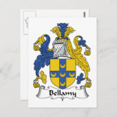 Bellamy Familienwappen Postkarte (Vorne/Hinten)