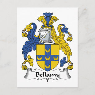 Bellamy Familienwappen Postkarte