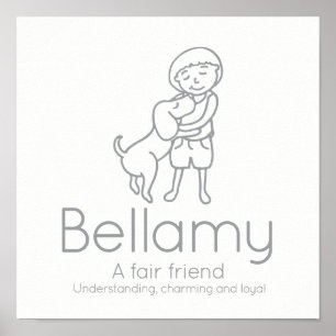 Bellamy Freundschaftsname bedeutet Sonderposter fü Poster