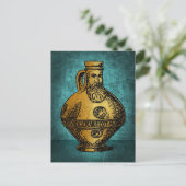 Bellarmine Hexenflasche Postkarte (Stehend Vorderseite)