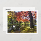 Bellarmine Pond, Fairfield University Postcard Postkarte (Vorne/Hinten)