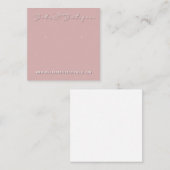 Bellas-Boutique-Ohrringe-Grafikkarte Quadratische Visitenkarte (Vorne/Hinten)