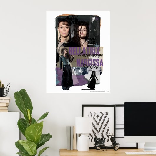 Bellatrix Lestrange and Narcissa Malfoy Poster (Heimbüro)