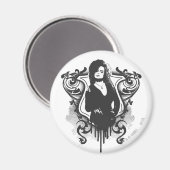 Bellatrix Lestrange Dark Arts Design Magnet (Vorderseite/Rückseite)