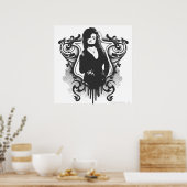 Bellatrix Lestrange Dark Arts Design Poster (Küche)