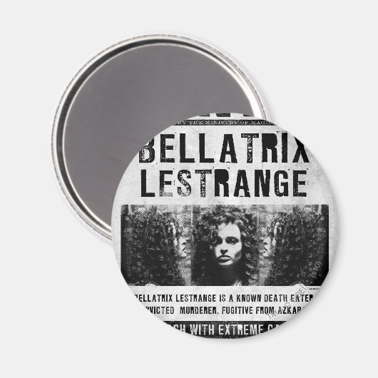 Bellatrix Lestrange Gewollt Poster Magnet (Vorderseite/Rückseite)