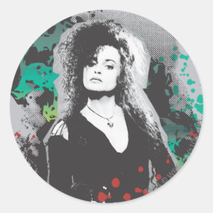 Bellatrix Lestrange Grafisches Logo Runder Aufkleber