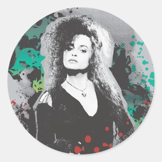Bellatrix Lestrange Grafisches Logo Runder Aufkleber (Vorderseite)