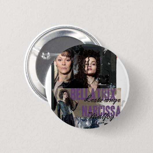 Bellatrix Lestrange und Narcissa Malfoy Button (Vorne & Hinten)
