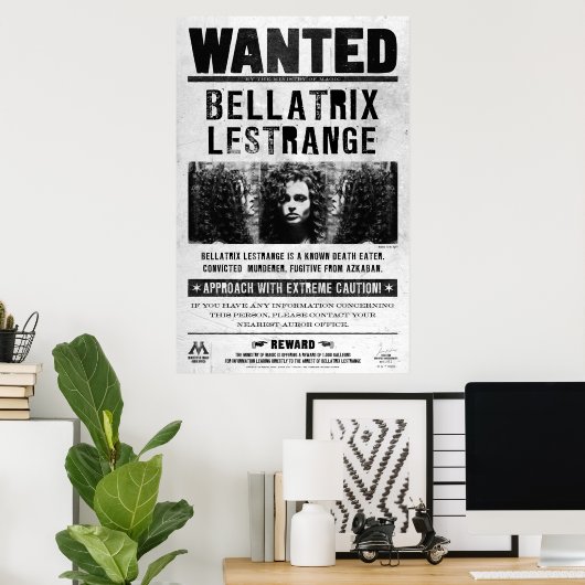 Bellatrix Lestrange wollte Plakat (Heimbüro)