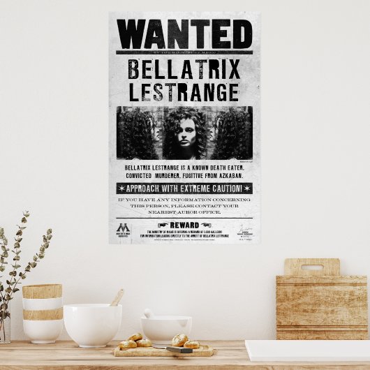 Bellatrix Lestrange wollte Plakat (Küche)
