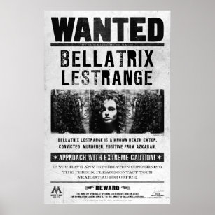 Bellatrix Lestrange wollte Plakat