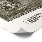 Belle Center, OH Panoramablick Karte - 1874 Poster (Ecke)