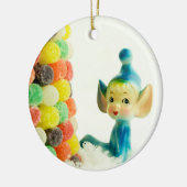 Belle die Pixie-Elfe Keramikornament (Links)