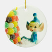 Belle die Pixie-Elfe Keramikornament (Hinten)