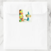Belle die Pixie-Elfe Quadratischer Aufkleber (Tasche)
