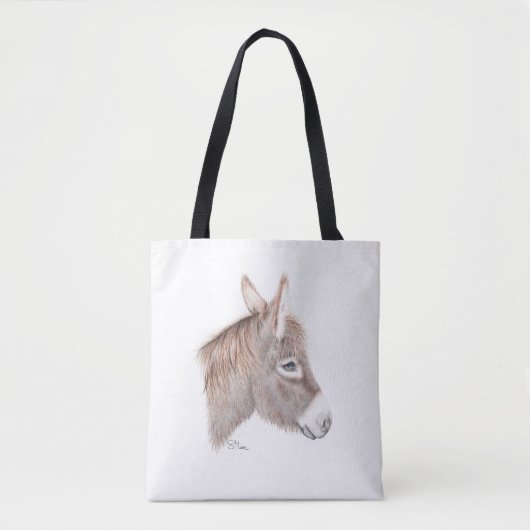 Belle Donkey Tote Bag Tasche (Vorderseite)
