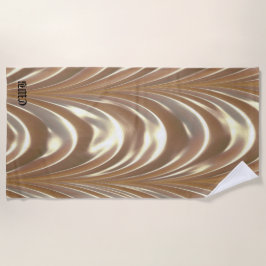 Belle Drape Elegante Muster Monogram Strandtuch