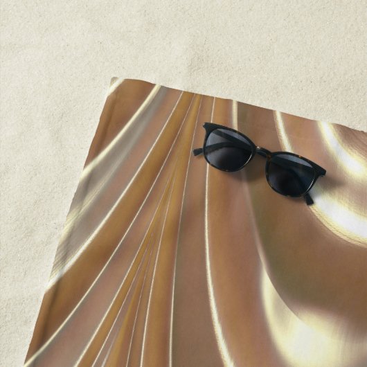 Belle Drape Elegante Muster Monogram Strandtuch (Beispiel)